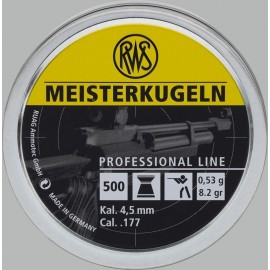 rws Meisterkugeln 4,5mm, 4,49mm, 0,53g (500) puška