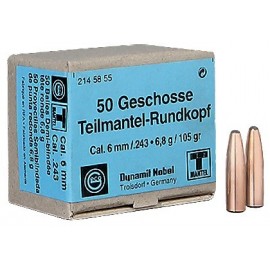 Geco krogla .243 / 6mm TM 6,8g 50kos