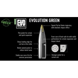 RWS krogla .284 / 7mm EVO GREEN 8.2g 50kos