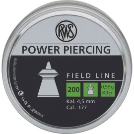 rws Power piercing field line 4,5mm 0,58g (200)