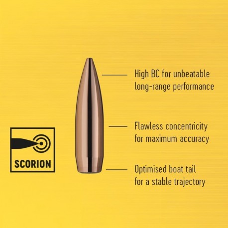 RWS krogla 6,5mm SCORION HPBT-MATCH 8,4g 50kos