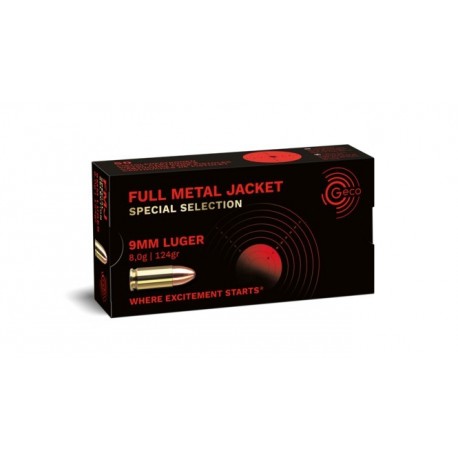 Geco 9mm Luger 8,0g FMJ 8.0g TOPSTAR (50)