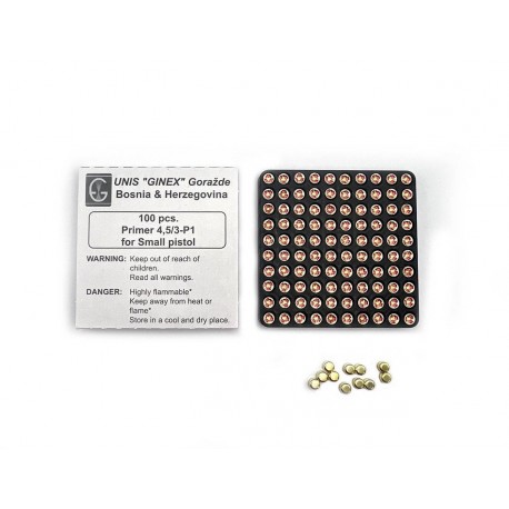 Ginex primer cap 4,5/3-5,56 small rifle 100kos