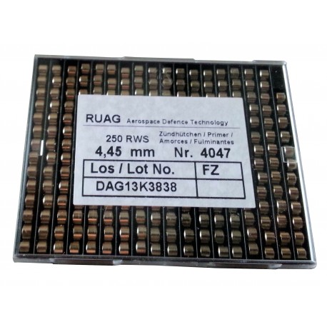 RWS primer cap 4047 small pistols Mag. 4,44mm (250)