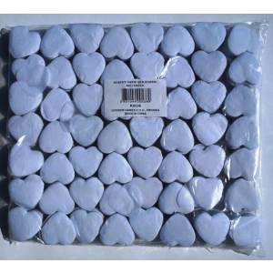 konfeti papir, ognjevarni beli srček