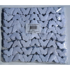 konfeti papir, ognjevarni beli metuljček