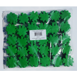 konfeti papir, ognjevarni zelen 4p deteljica