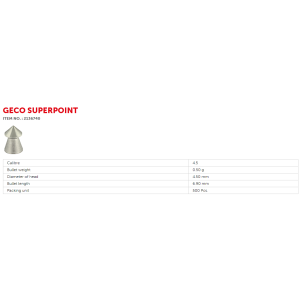 Geco superpoint 4,5mm 0,50g (500)