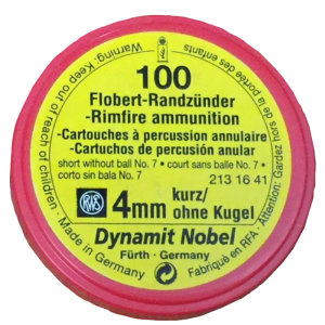 RWS 4MM FLOBERT SHORT W/O BALL CAN (100)