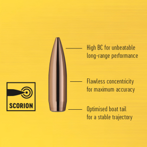RWS krogla 7,62mm SCORION HPBT-MATCH 10,9g 50kos
