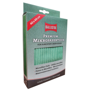 Ballistol Premium microfibre cloth, for cleaning, green, 40x40 cm